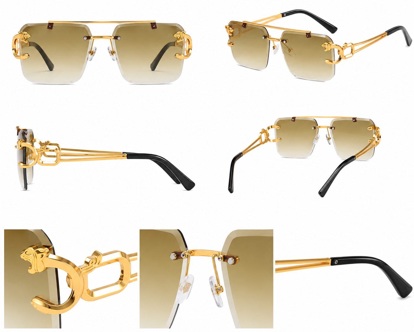 MIDORA Gold Jaguar — Ochelari Unisex
