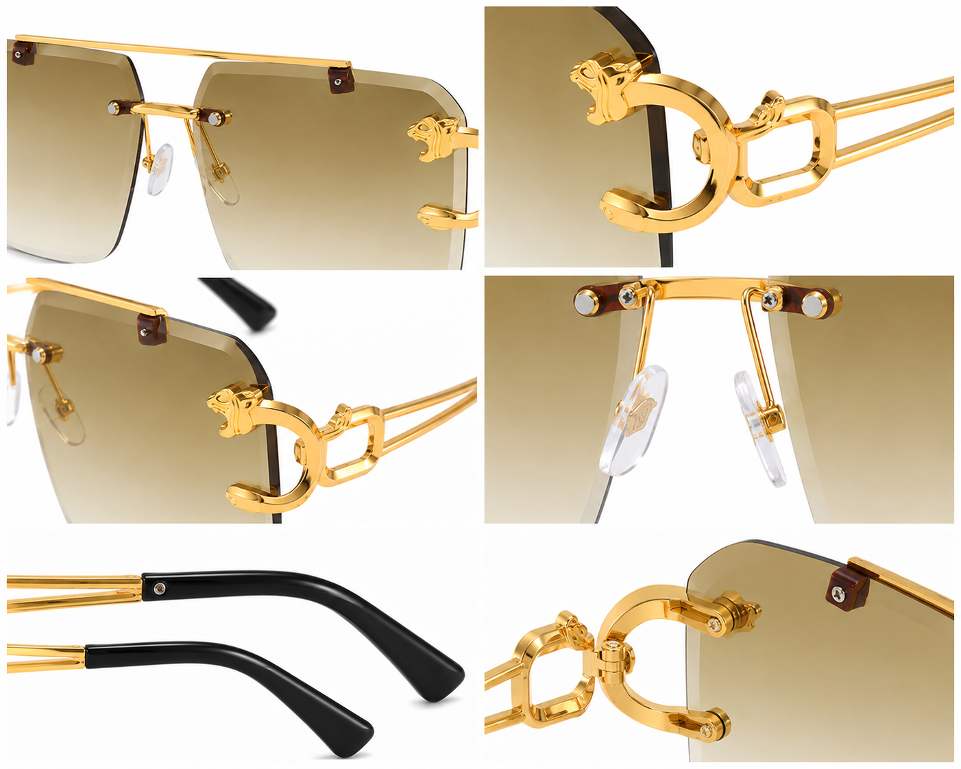 MIDORA Gold Jaguar — Ochelari Unisex